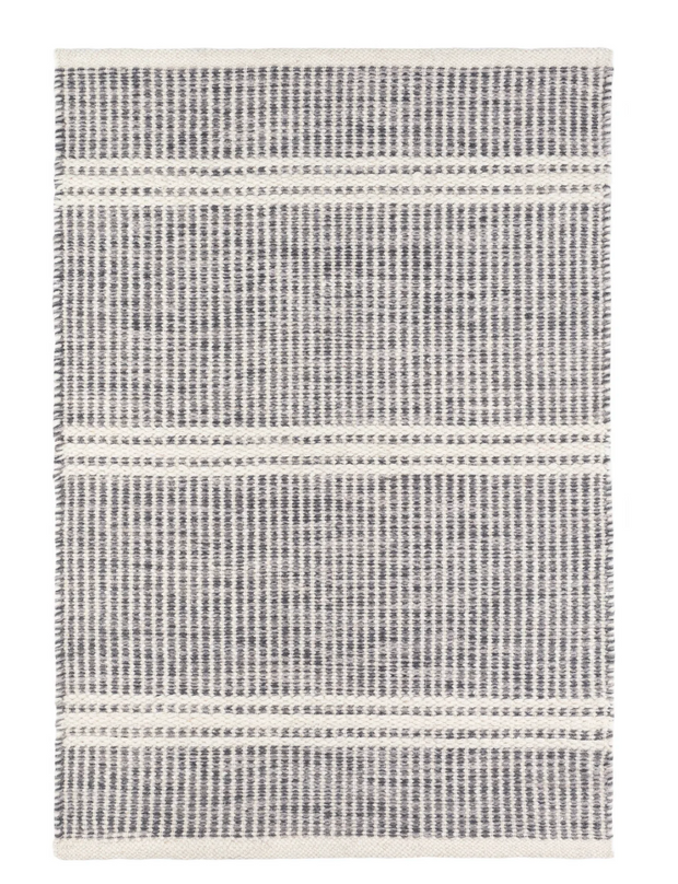 Malta Grey Handwoven Wool Rug