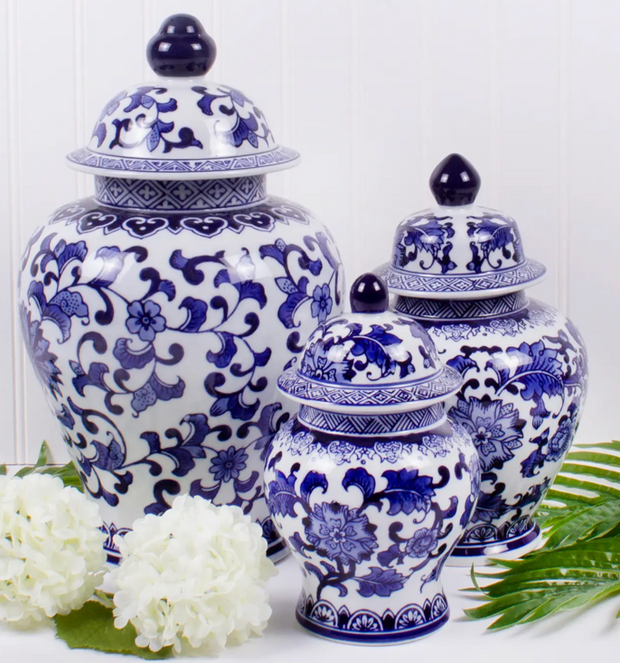 Blue Chinoiserie Ginger Jar - Extra Large