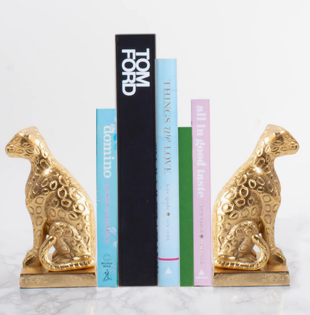 Leopard Bookend Set