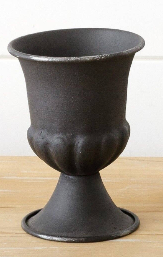 Mini Fluted Black Urn