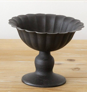 Mini Fluted Black Urn