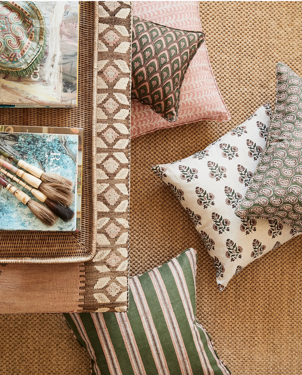 Ankara Rosewood Pillow