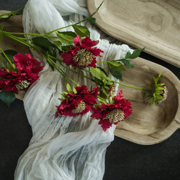 30" RED SCABIOSA SPRAY