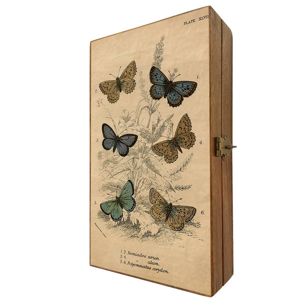 Vintage Butterfly Decorative Solid Wood Trinket Boxes