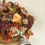 14" MAUVE YELLOW ROSE BUNDLE