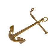 9" Antiqued Brass Anchor Tabletop Ornament/Paperweight