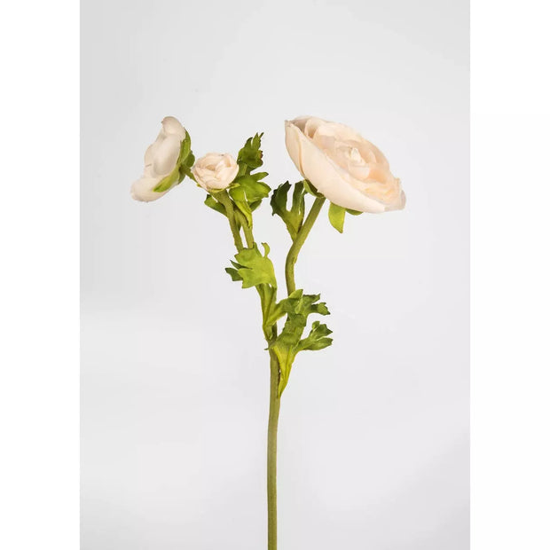 Beige Real Touch Ranunculus Flowers - 21.5"