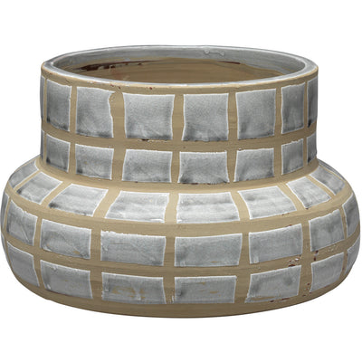 Grid Ceramic Vase