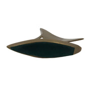 5-1/4" Antiqued Solid Brass Sail Boat Paperweight Desk Decor