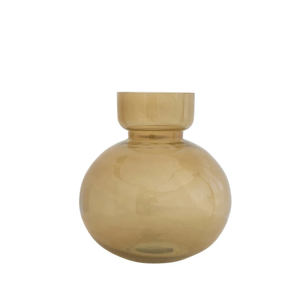 Olive Glass Vase
