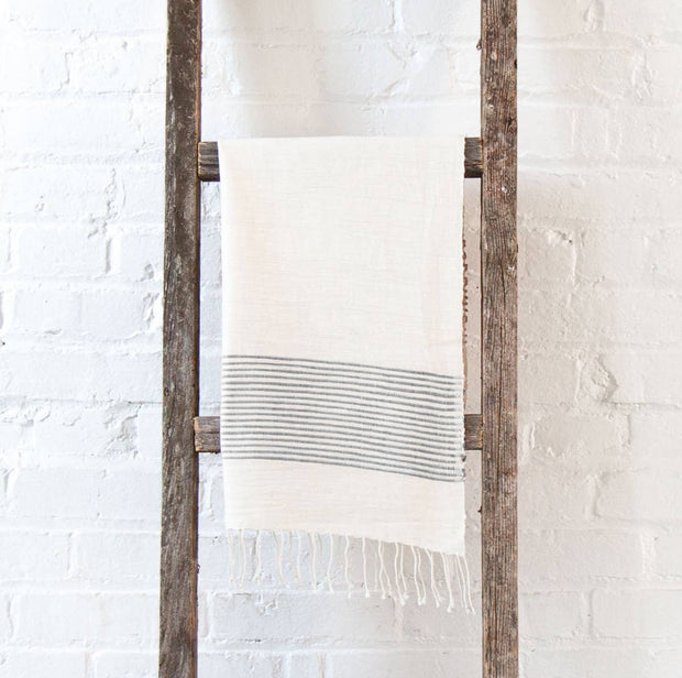 Riviera Striped Cotton Hand Towel | Handwoven in Ethiopia