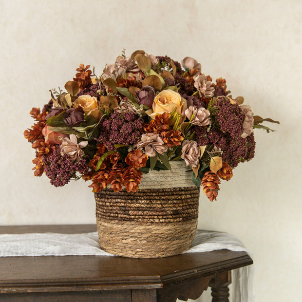 14" MAUVE YELLOW ROSE BUNDLE