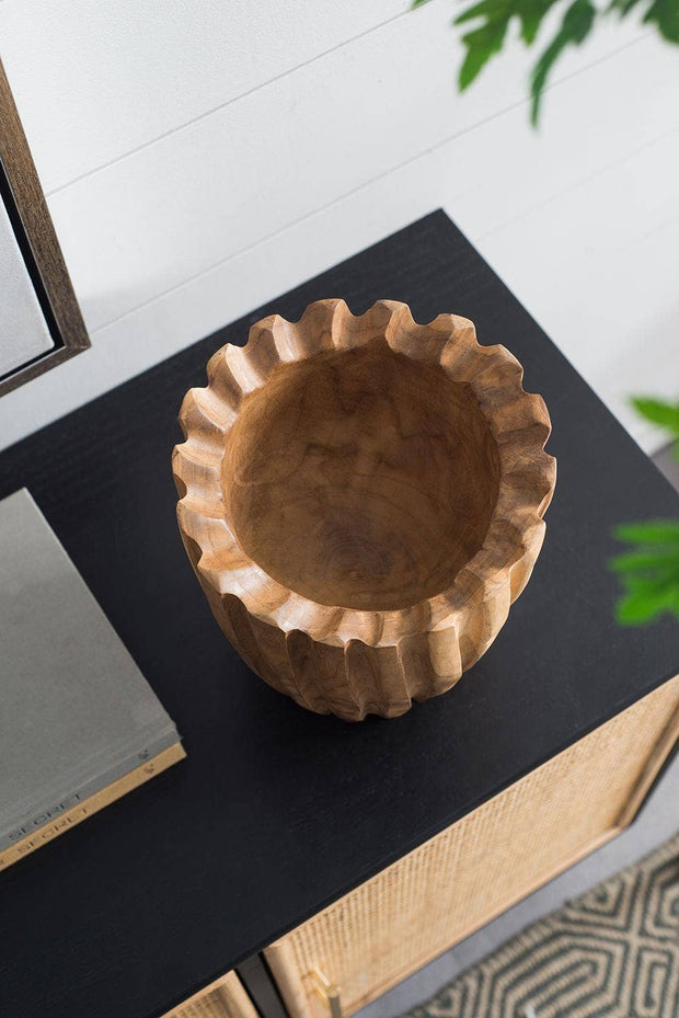 Teak Vase