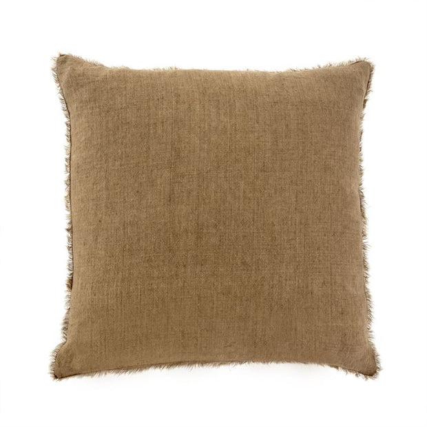 24x24 Lina Linen Pillow - Hazelnut