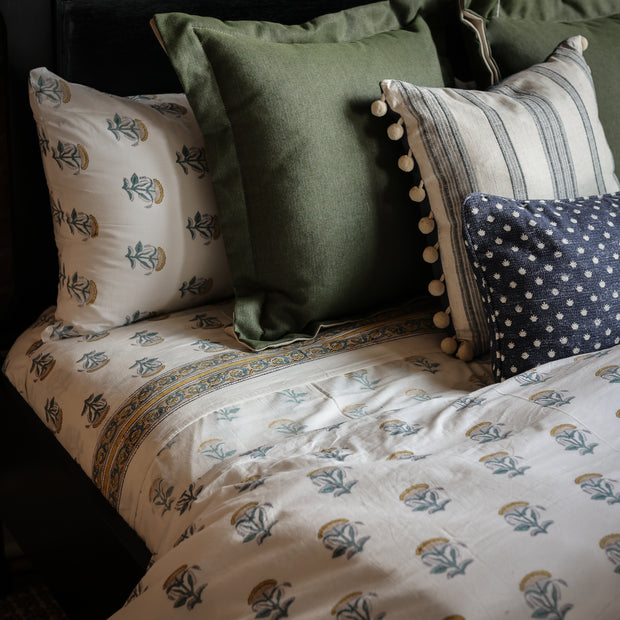 Blue Lotus Duvet - Queen