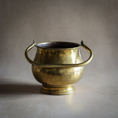 Vintage Brass Pot with Handle