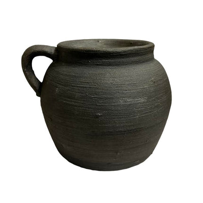 Wayne Black Vase- 8''