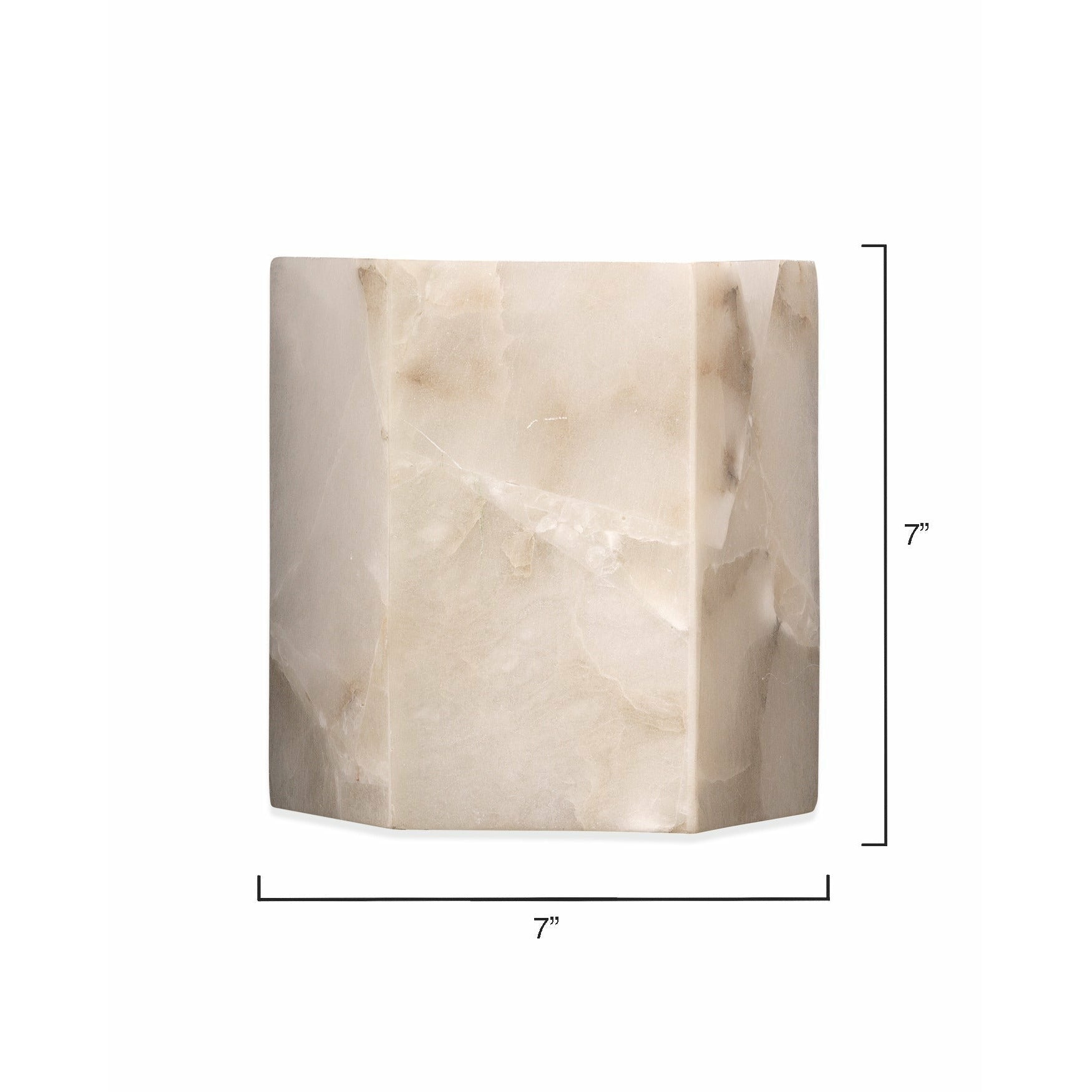 Borealis Hexagon Wall Sconce White