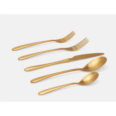 Set/5-Alba Gold Flatware Set