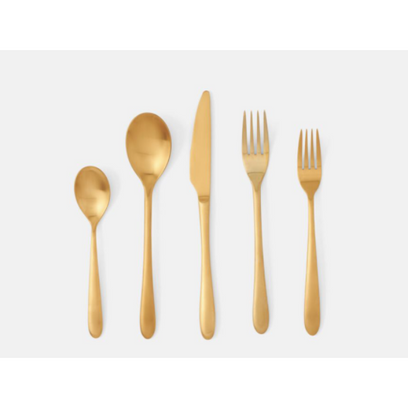 Set/5-Alba Gold Flatware Set