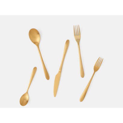 Set/5-Alba Gold Flatware Set