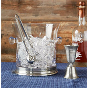 Lucia Ice Bucket w/Handles and Tongs Set