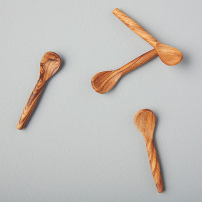 S/4 - Olive Wood Spoons - Extra Small