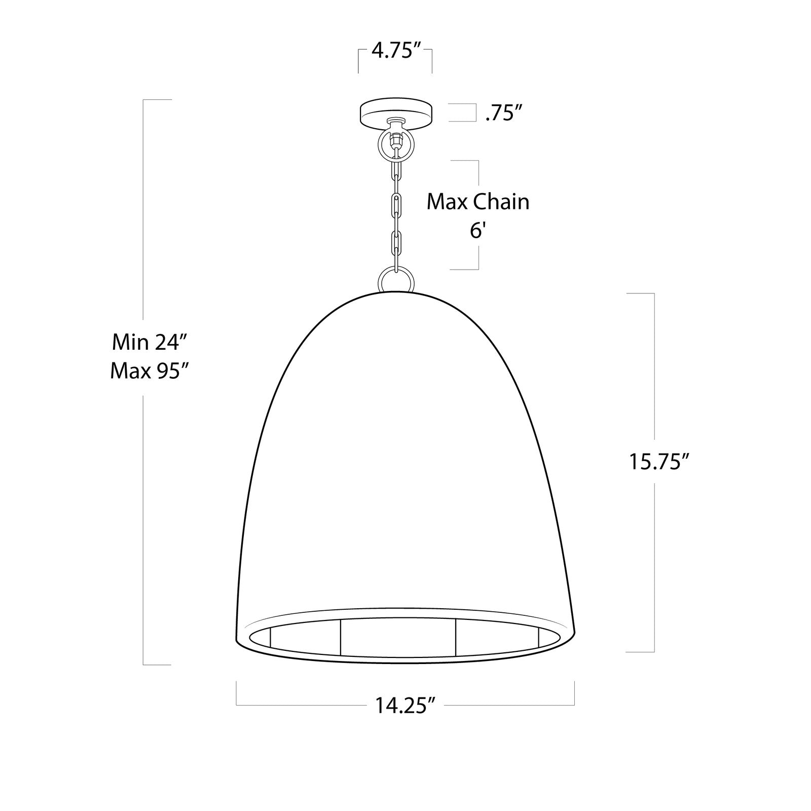 Beehive Outdoor Pendant Small