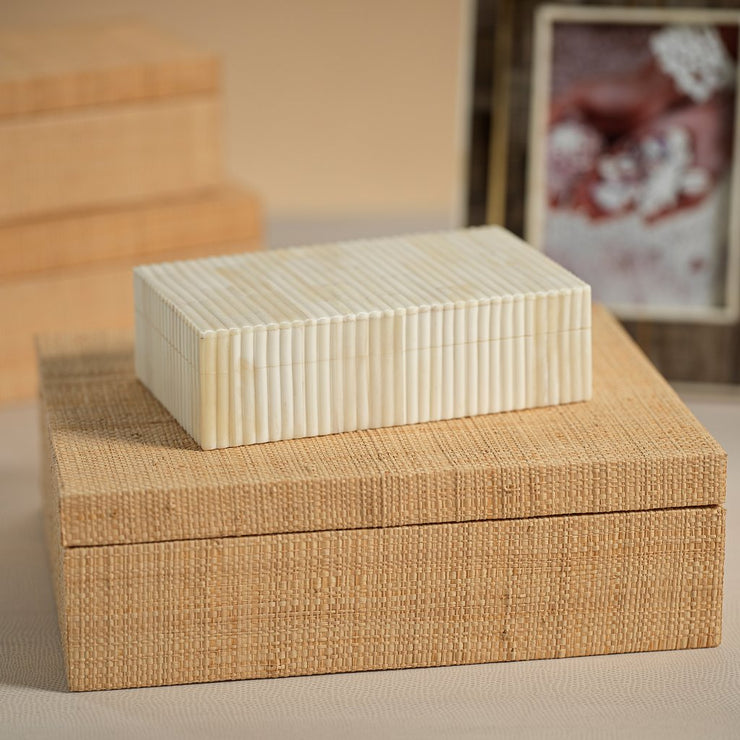 Dina Grasscloth Box - Large