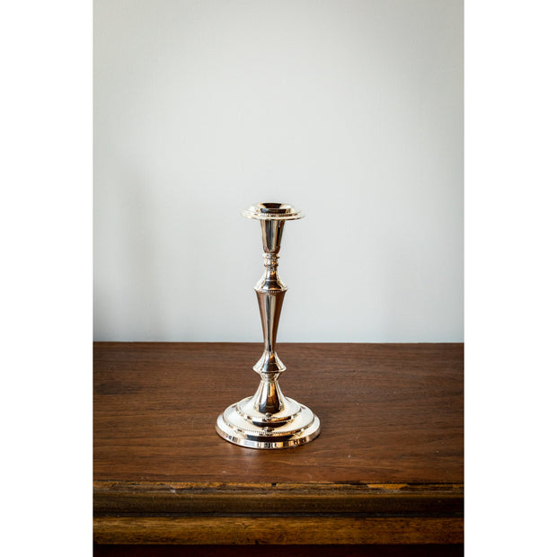 Robyn Silver Plated Brass Candlesticks