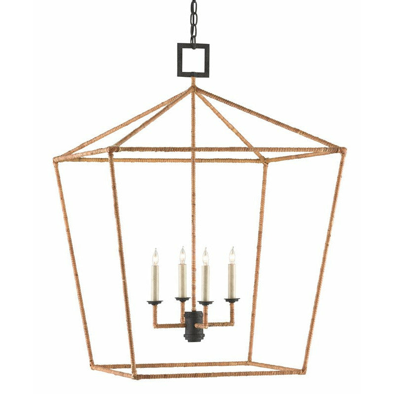 Denison Rattan Large Lantern