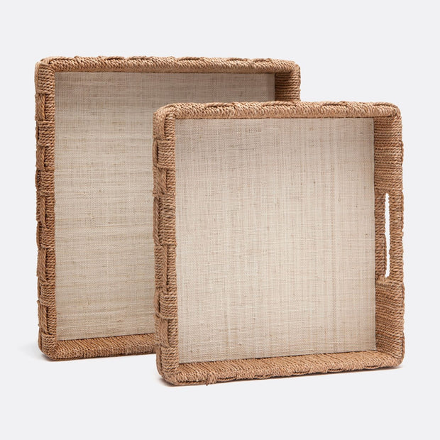 S/2 - XL Hollis Square Tray Set