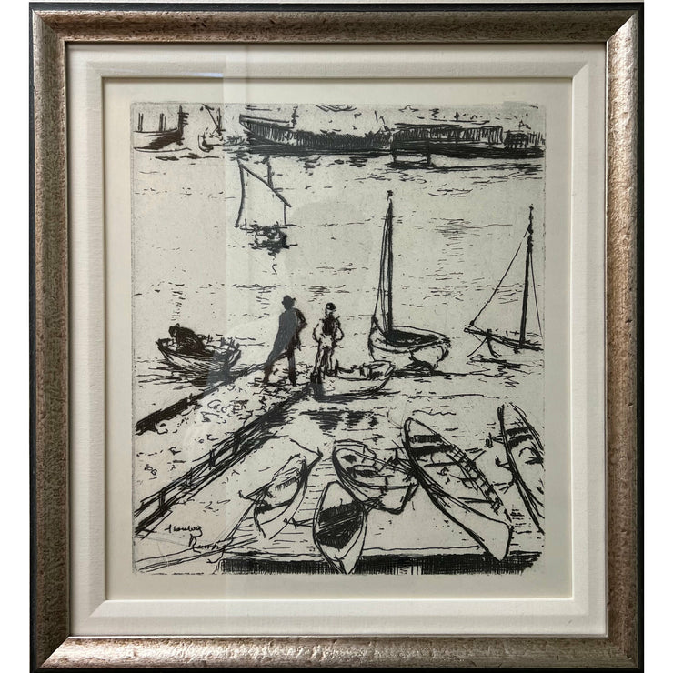 Sailboats by the Dock Wall Art