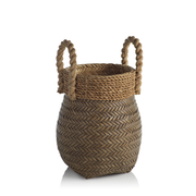 Isola Rattan Basket with Jute Rope Handle - Small