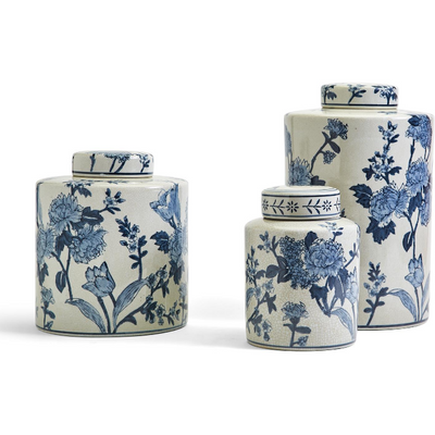 Japanese Blossom Tea Jar