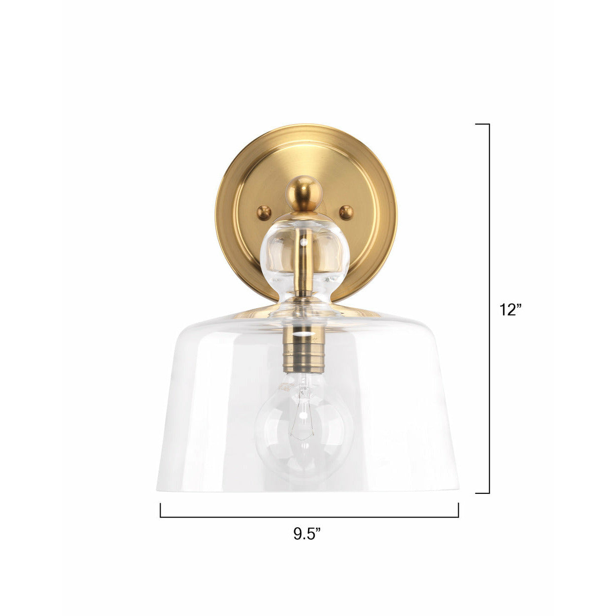 Hudson Wall Sconce Brass