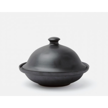 Marcus Black Glaze Cloche Serving Platter