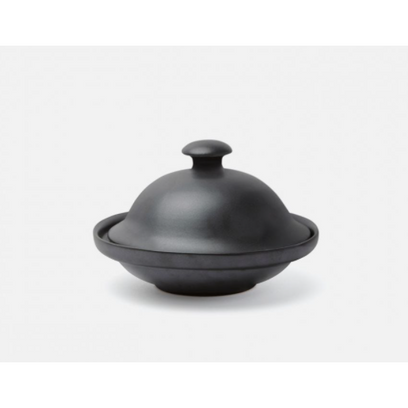 Marcus Black Glaze Cloche Serving Platter