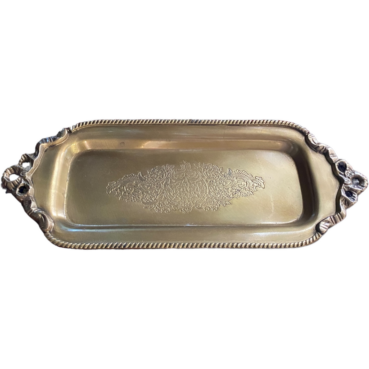 Small Vintage Brass Tray