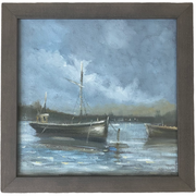 Ships At Twilight Painting