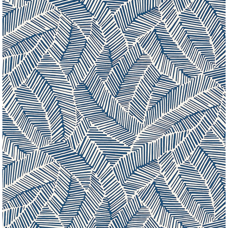 Abstract Leaf- Navy