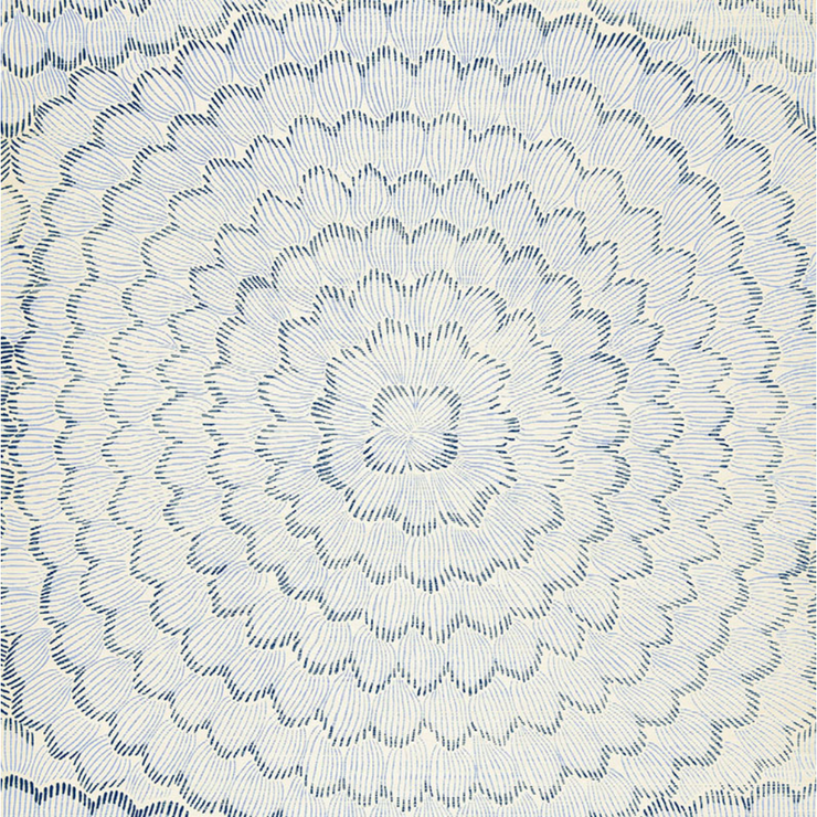 Feather Bloom Sisal- Two Blues