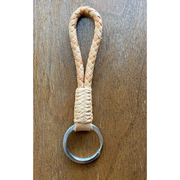 Woven Leather Keychain