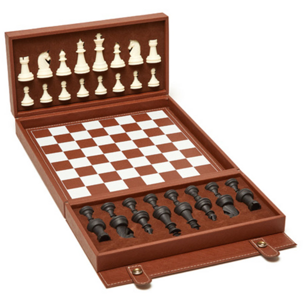 Bryson Backgammon and Chess Set - Brown