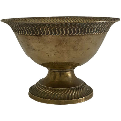 Small Brass Pedestal Bowl
