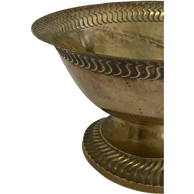 Small Brass Pedestal Bowl