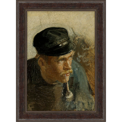 Portrait of a Fisherman - 14"W x 19"H