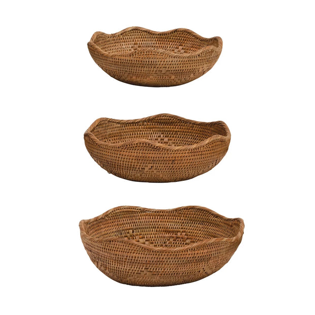Jia Hand-Woven Rattan Bowl
