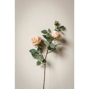 29" Silk Cabbage Rose Flower Spray - Beige