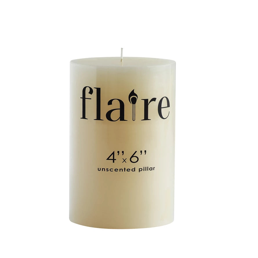 Unscented Pillar Candle